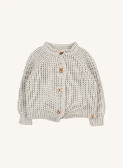 Búho - Baby Knit Cardigan | Gris galet