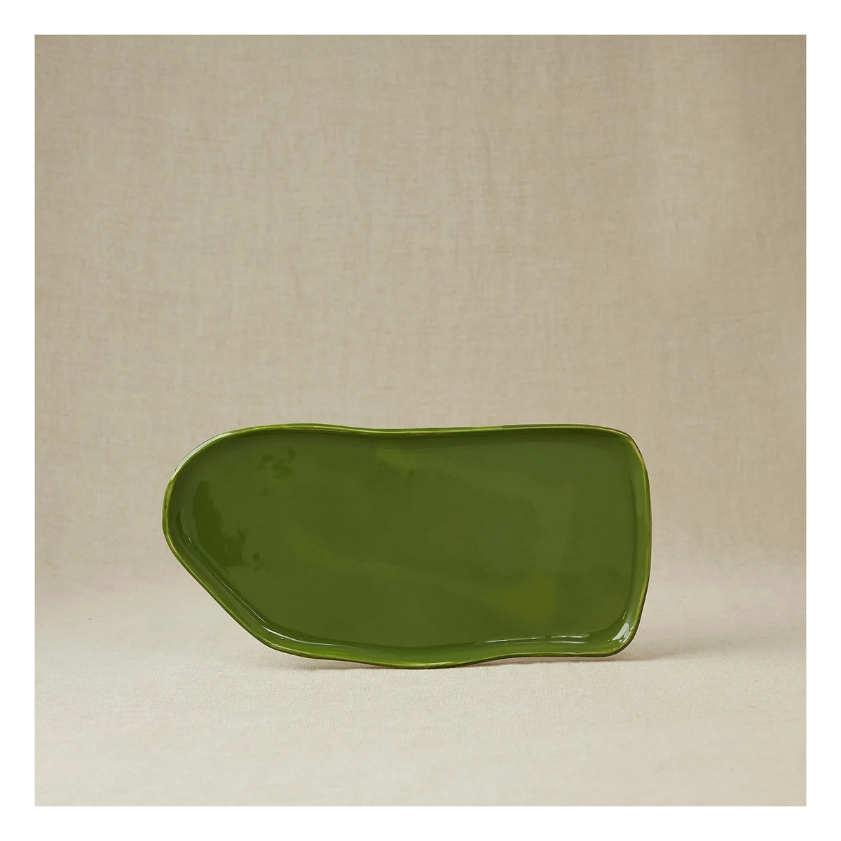 Casa Cecu - Glazed Stoneware Display Bowl | Khaki