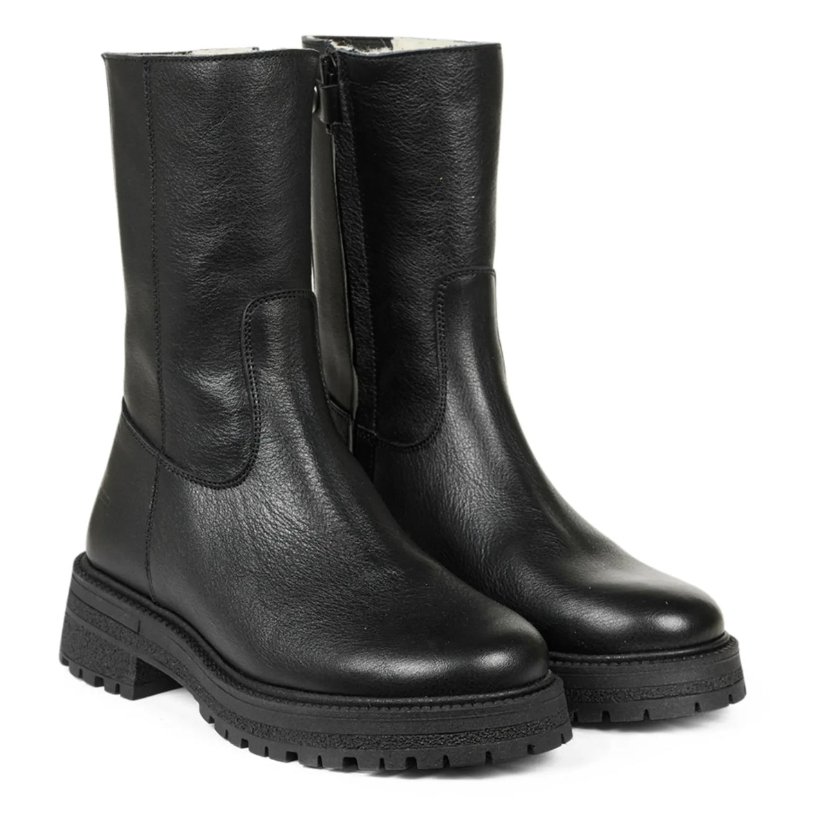 Angulus - Zipper Ankle Boots | Black