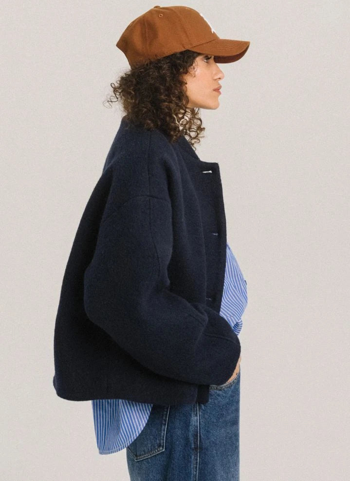 Tinsels - Destiny Cotton Jacket | Navy