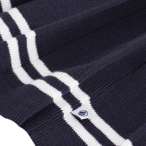 Petit Bateau - Organic Cotton Pleated Skirt | Navy