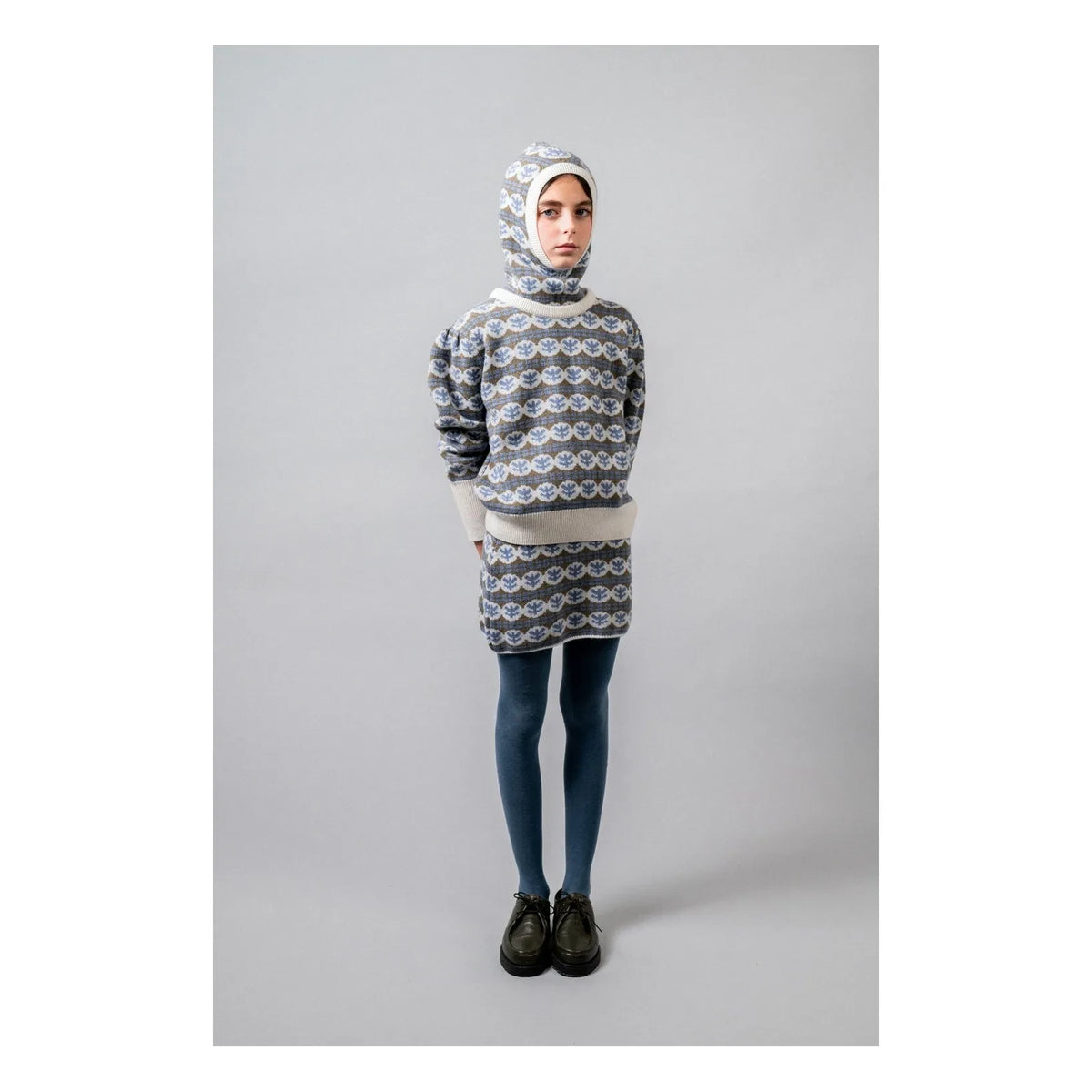 birinit - Julieta Merino wool skirt | Blue