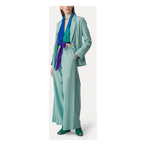 Forte Forte - Palazzo Taffeta Pants | Aqua