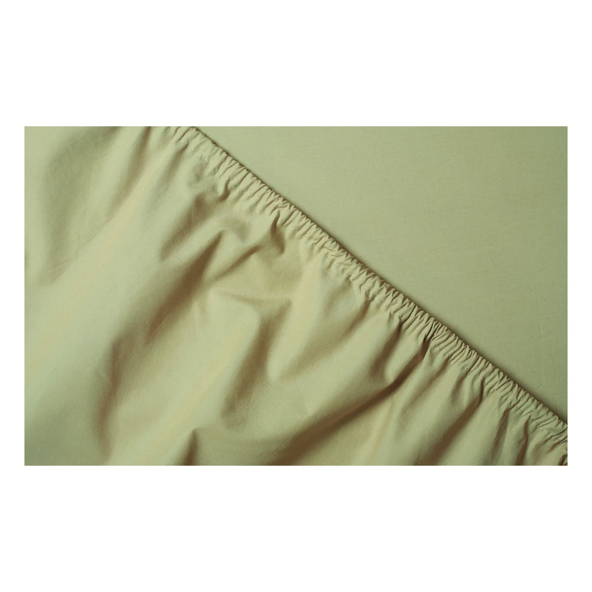 Suite 702 - Organic Percale Elastic Fitted Sheet | Pistachio Green