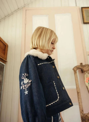 Louise Misha - Rafalina Denim Jacket | Dark Blue