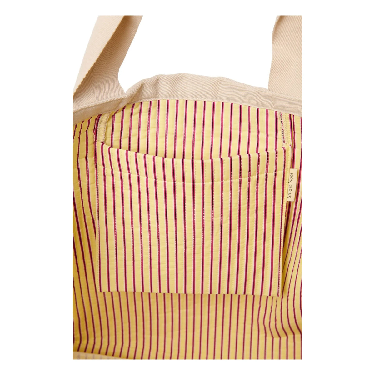 Studio Noos - Striped Beach Bag | Pale Yellow