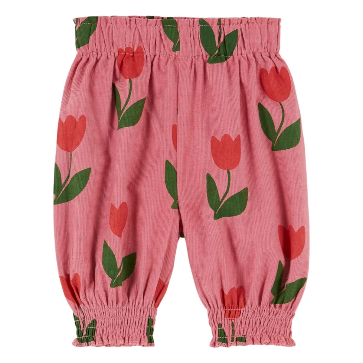 Emile et Ida - Pink Velvet Tulip Sarouel Pants