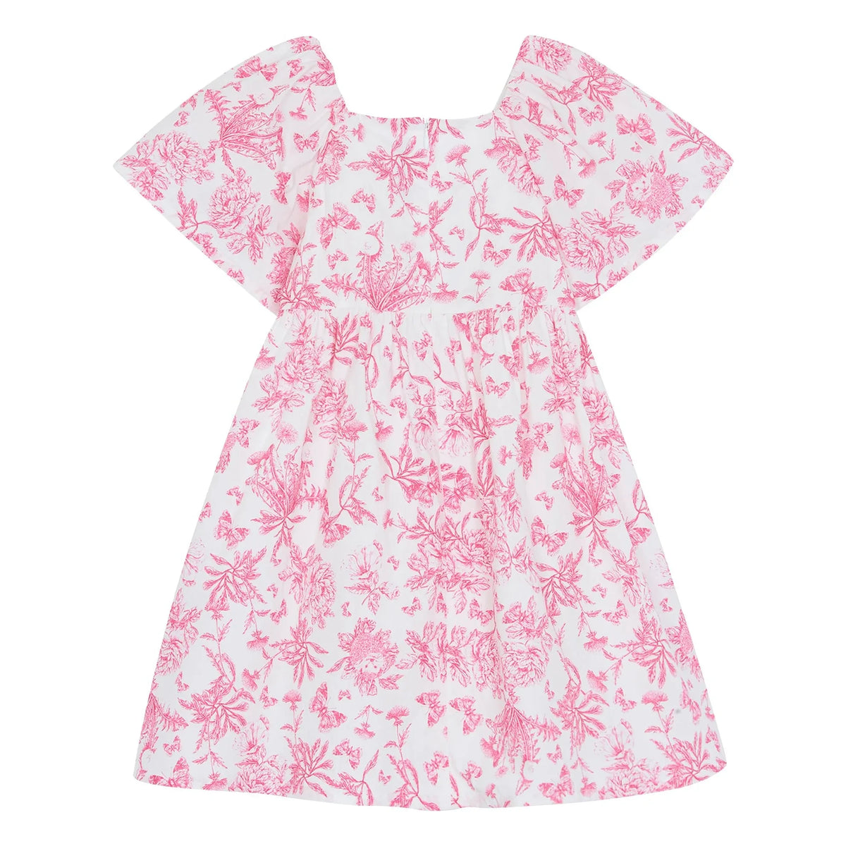 Tartine et Chocolat - Floral Pattern Dress - Toile de Jouy Inspired | Pink