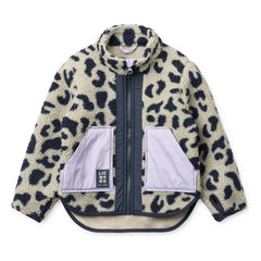 Liewood - Recycled Fiber Noam Leopard Sherpa Jacket | Beige