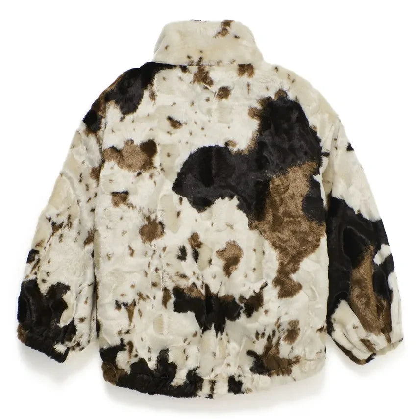 Maison Mangostan - Beige Cowhide Fur Jacket
