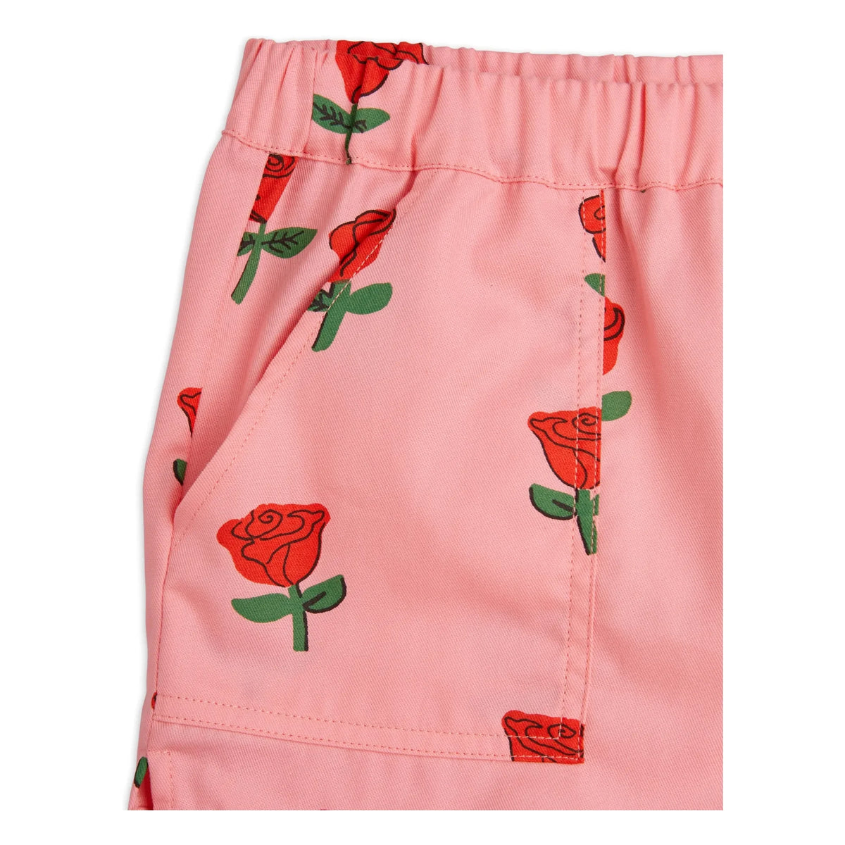 Mini Rodini - Pink Organic Cotton Shorts | Pink