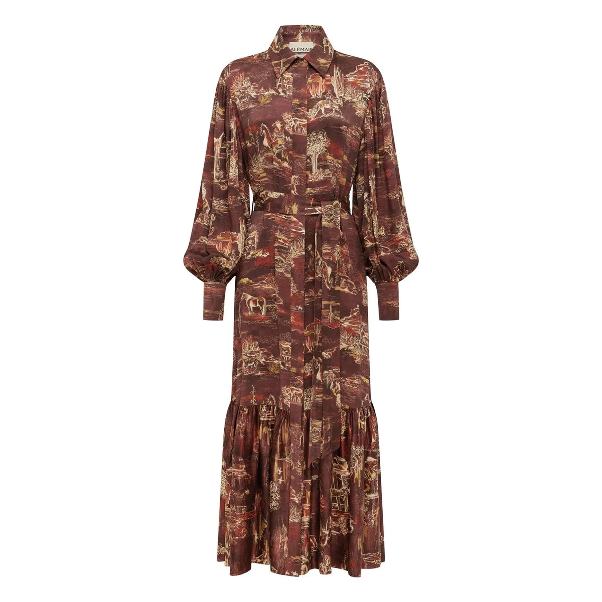 Alémais - Ezra silk dress | Brown