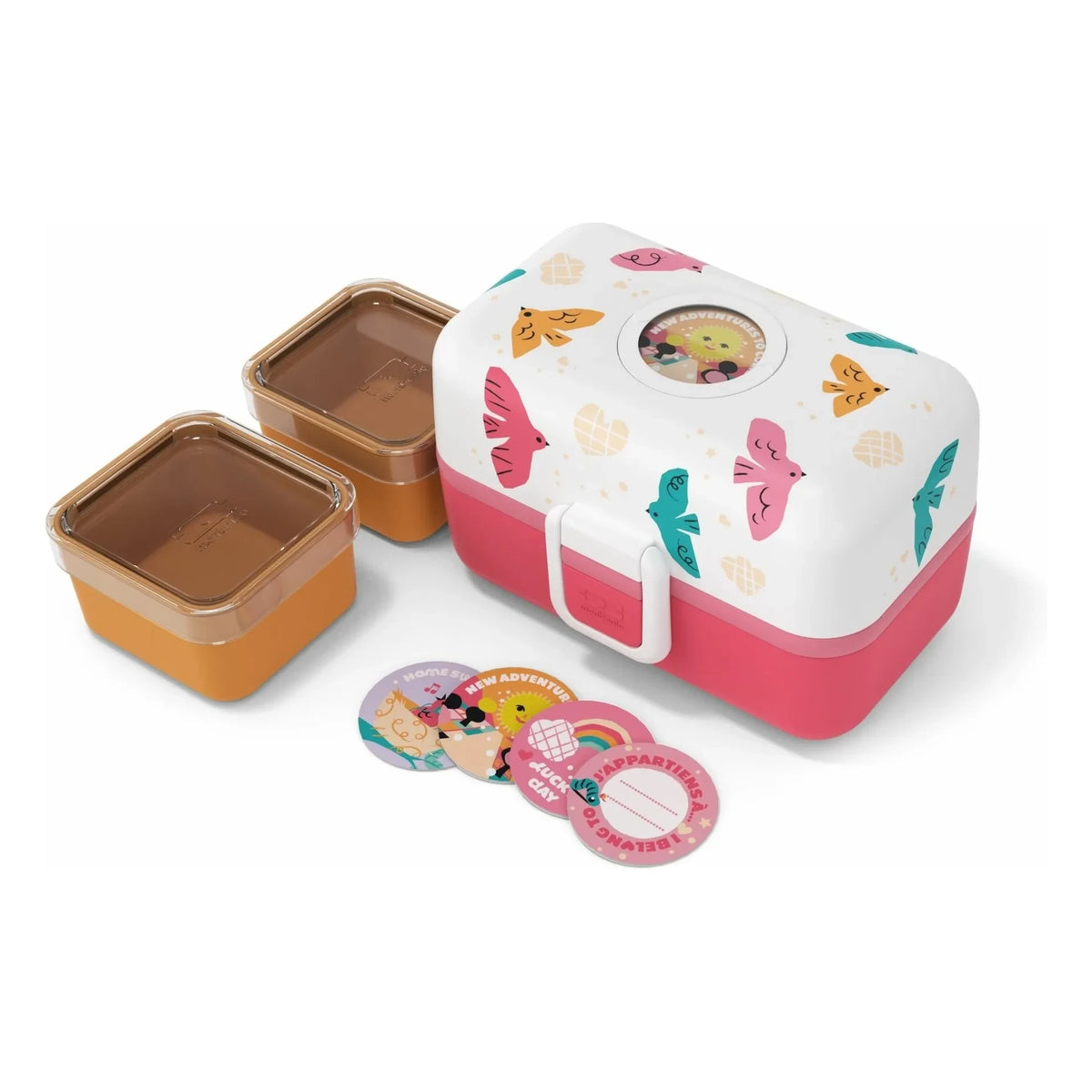 Monbento - Lunch Box MB Tresor Oiseaux | Pink