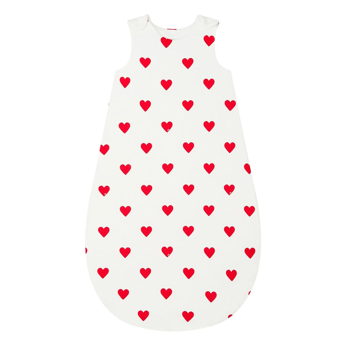 Petit Bateau - Heart-shaped Sleep Suit | Red