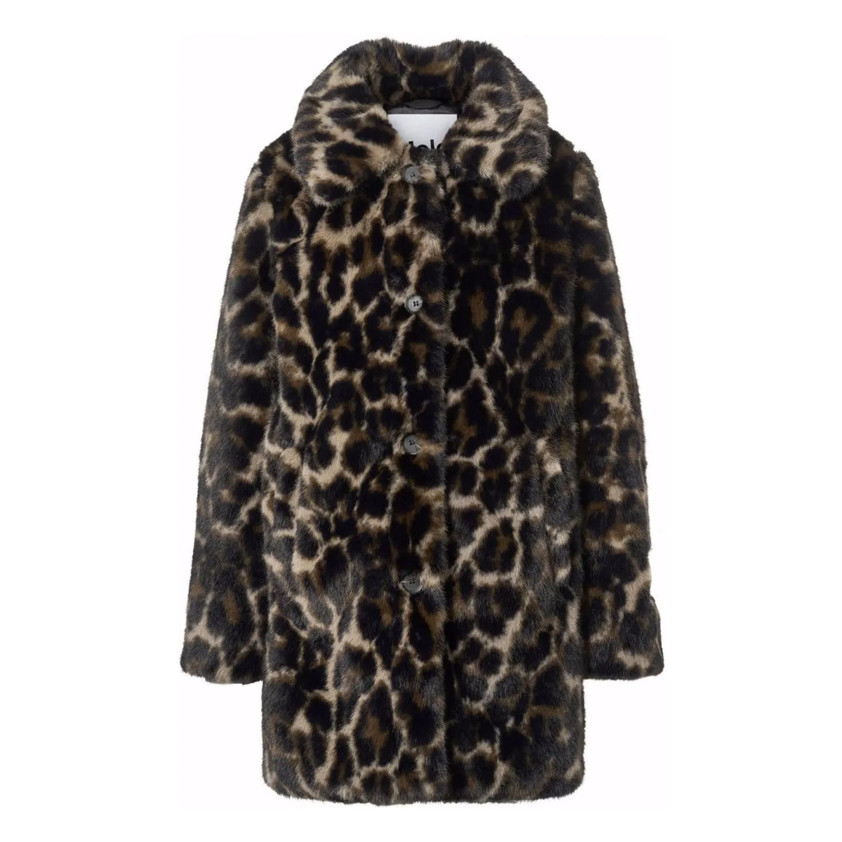 Molo - Hera Leopard Fur Coat | Brown