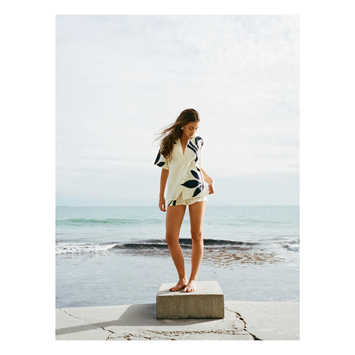 Soleil Soleil - Margot Silk Shirt | Ecru