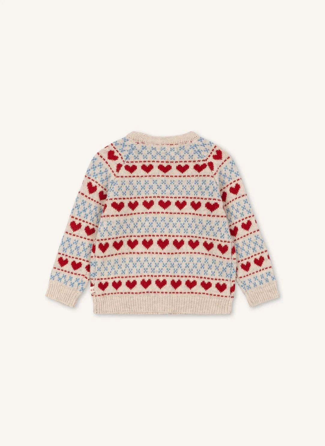 Konges Sløjd - Belou Hearts Wool Cardigan | Ecru