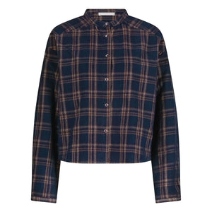 By Bar - Dean Checked Blouse | Brown