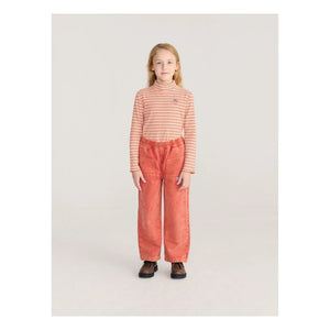 Bobo Choses - Organic cotton striped side-neck top | Red