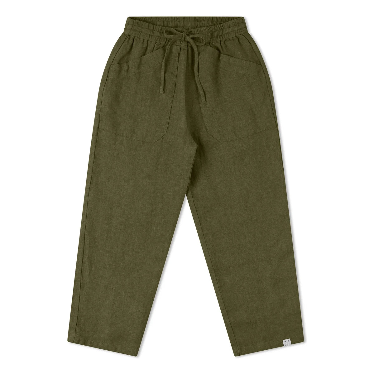 Matona - Garden Linen Pants | Olive Green
