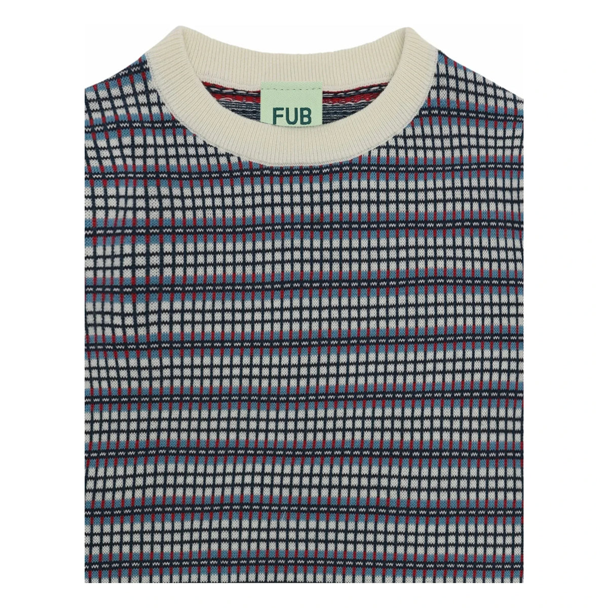 FUB - Carreaux Fine Knit Organic Cotton Sweater | Ecru
