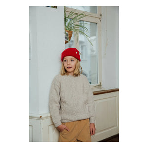 Matona - Wool Cable Sweater | Oatmeal