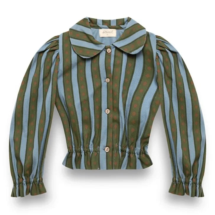 birinit - Levante Striped Blouse | Green
