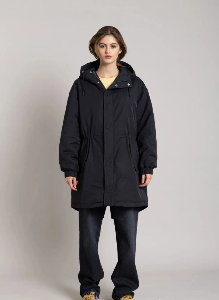 Smallable Woman - Zebra Parka with Recycled Fiber Lining | Black