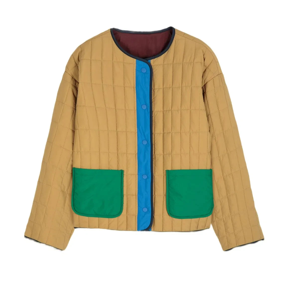 Bobo Choses - Color Block Reversible Jacket | Brown
