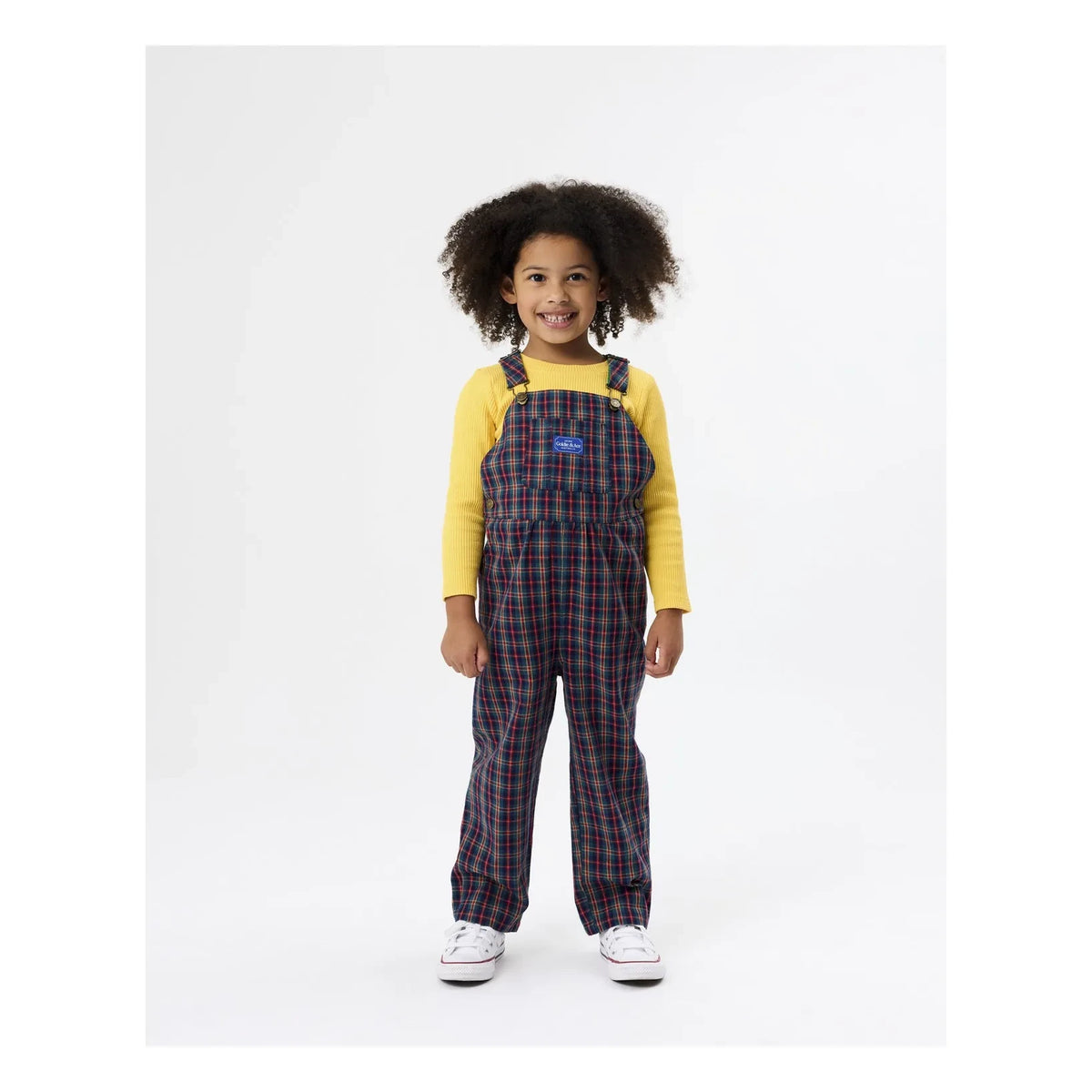 Goldie + Ace - Austin Check Dungaree | Navy