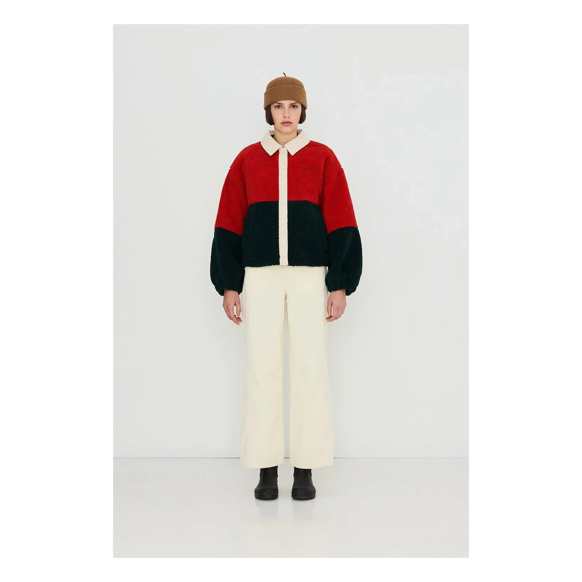 The Tiny Big Sister - Sherpa Jacket | Red