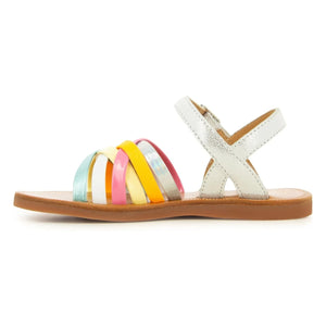 Pom d'Api - Plagette Lux sandals | Silver