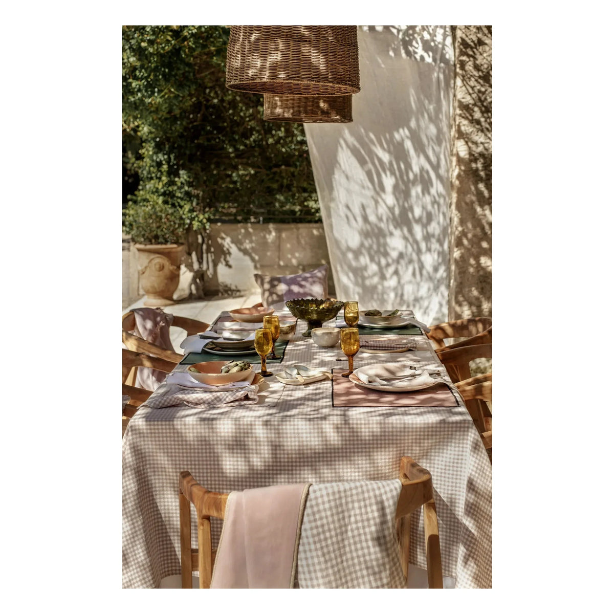Haomy - Piana II Checked Napkin | Linen