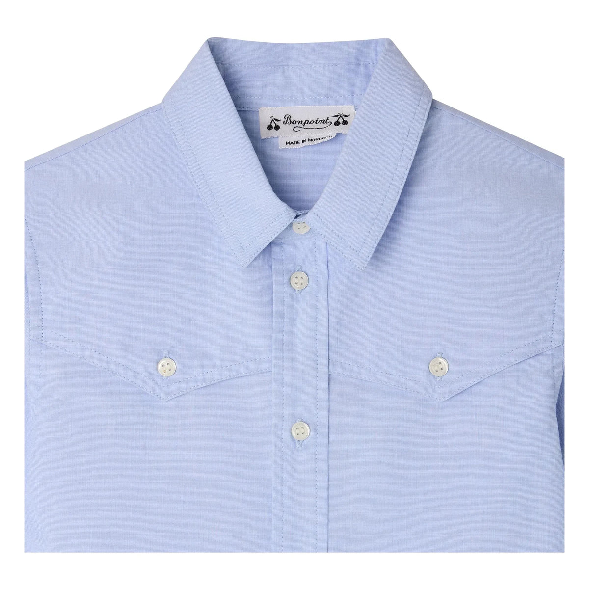 Bonpoint - Jared Organic Cotton Shirt | Light Blue