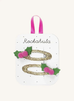 Rockahula Kids - 2-piece Holly Tassel Hair Clip Set | Green
