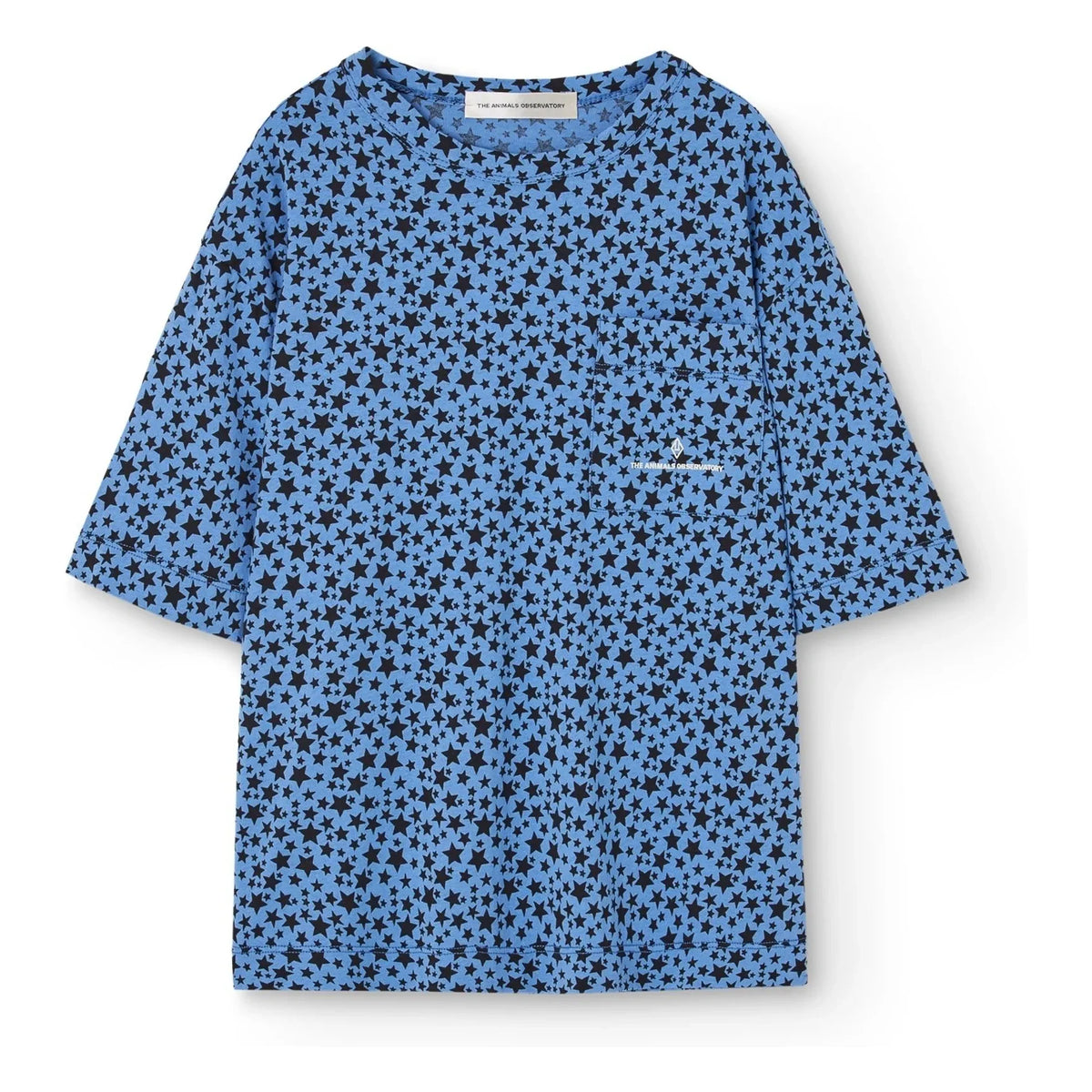 The Animals Observatory - Collie Etoiles Organic Cotton T-Shirt | Blue