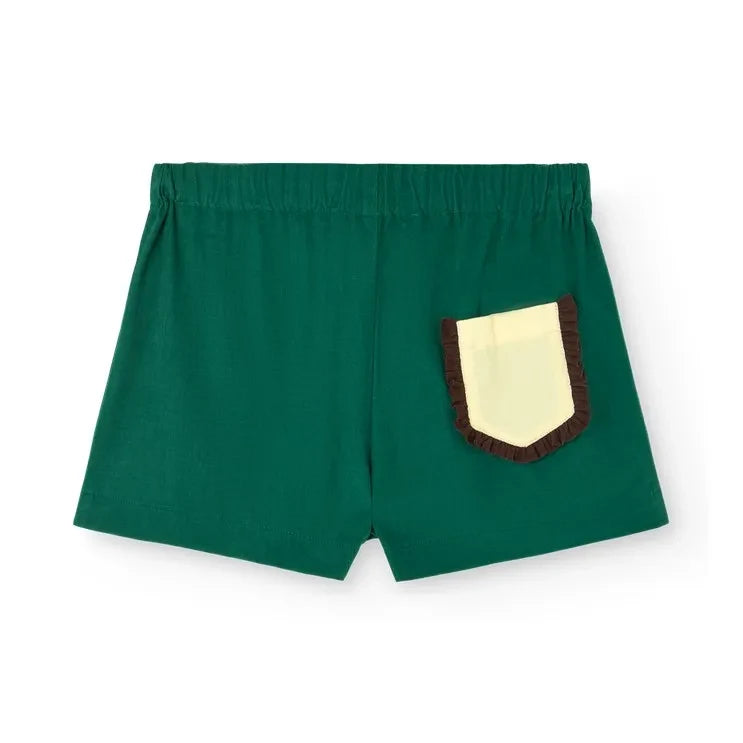 The Animals Observatory - Olingo Velvet Short Skirt | Green