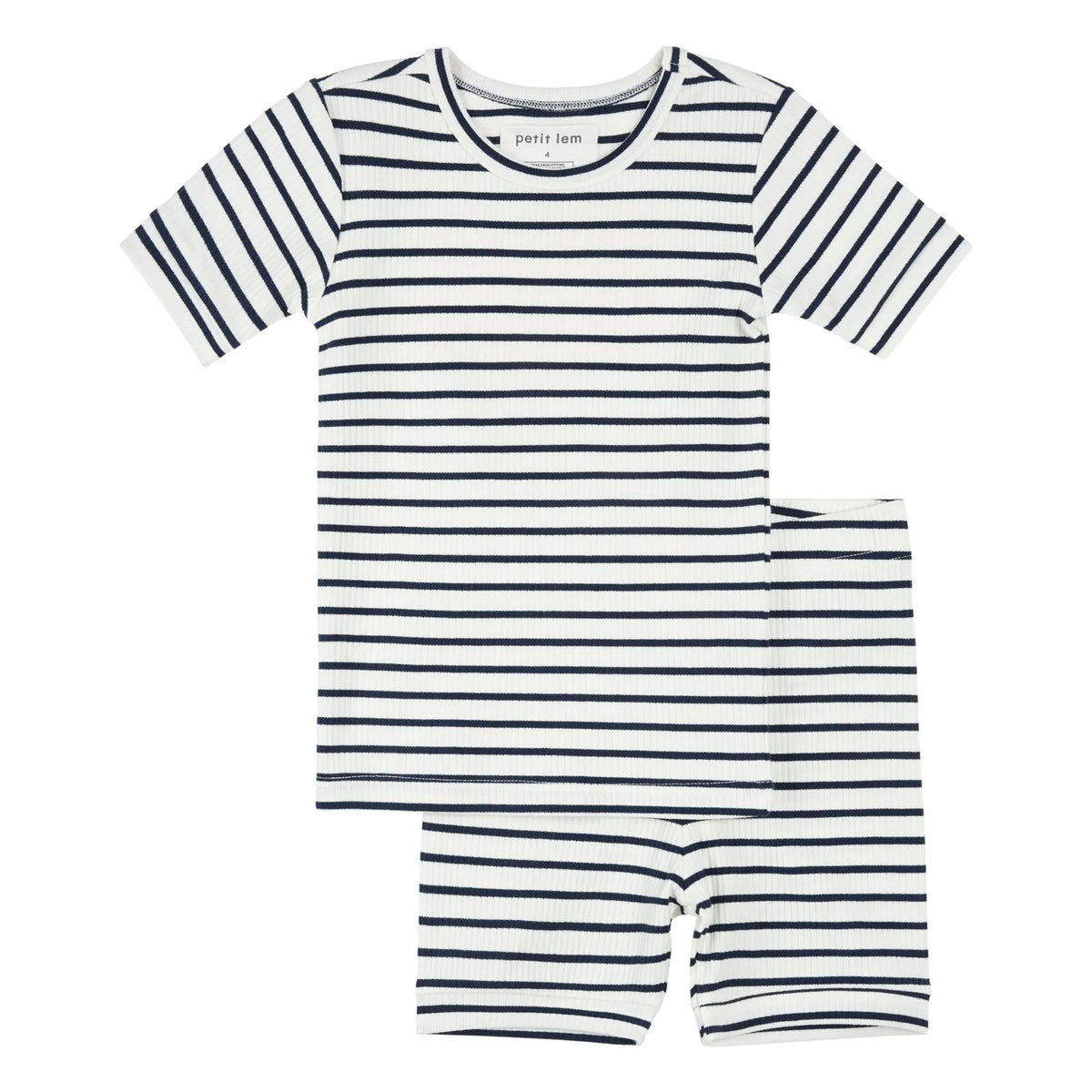 Petit Lem - Organic Cotton & Modal Short Pajamas | Navy Blue