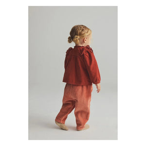 Cozmo - Ruffled Blouse Glory | Dark Red