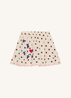 SISSEL EDELBO - Diana Pois Organic Cotton Skirt - Kids Collection | Cream