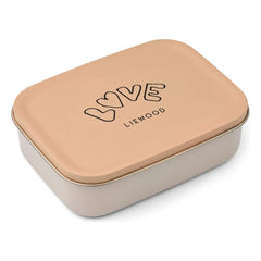 Liewood - Nina Stainless Steel Lunch Box | Love/Pale Tuscany