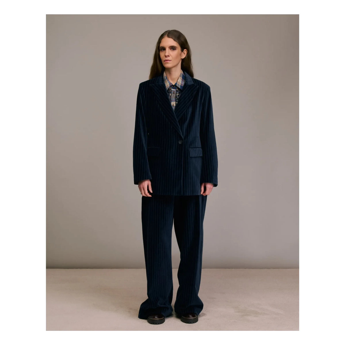 Diega - Viaregio Striped Jacket | Blue