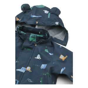 Liewood - Manu Rain Set Recycled Fiber Cars | Navy