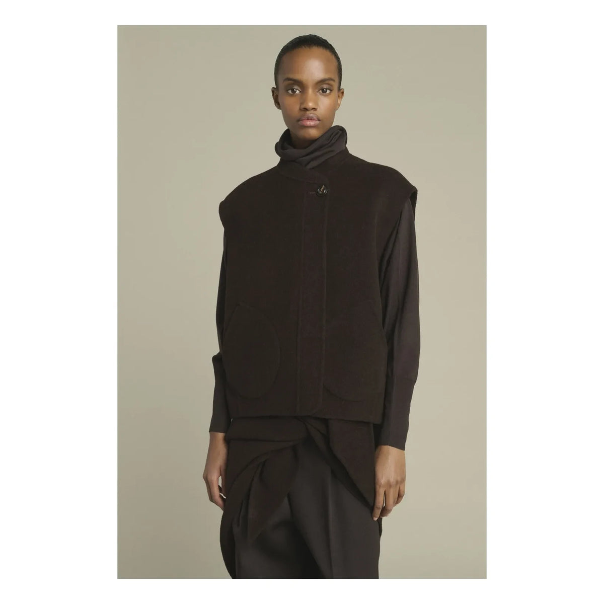 Soeur - Adeline Wool Coat | Dark Brown