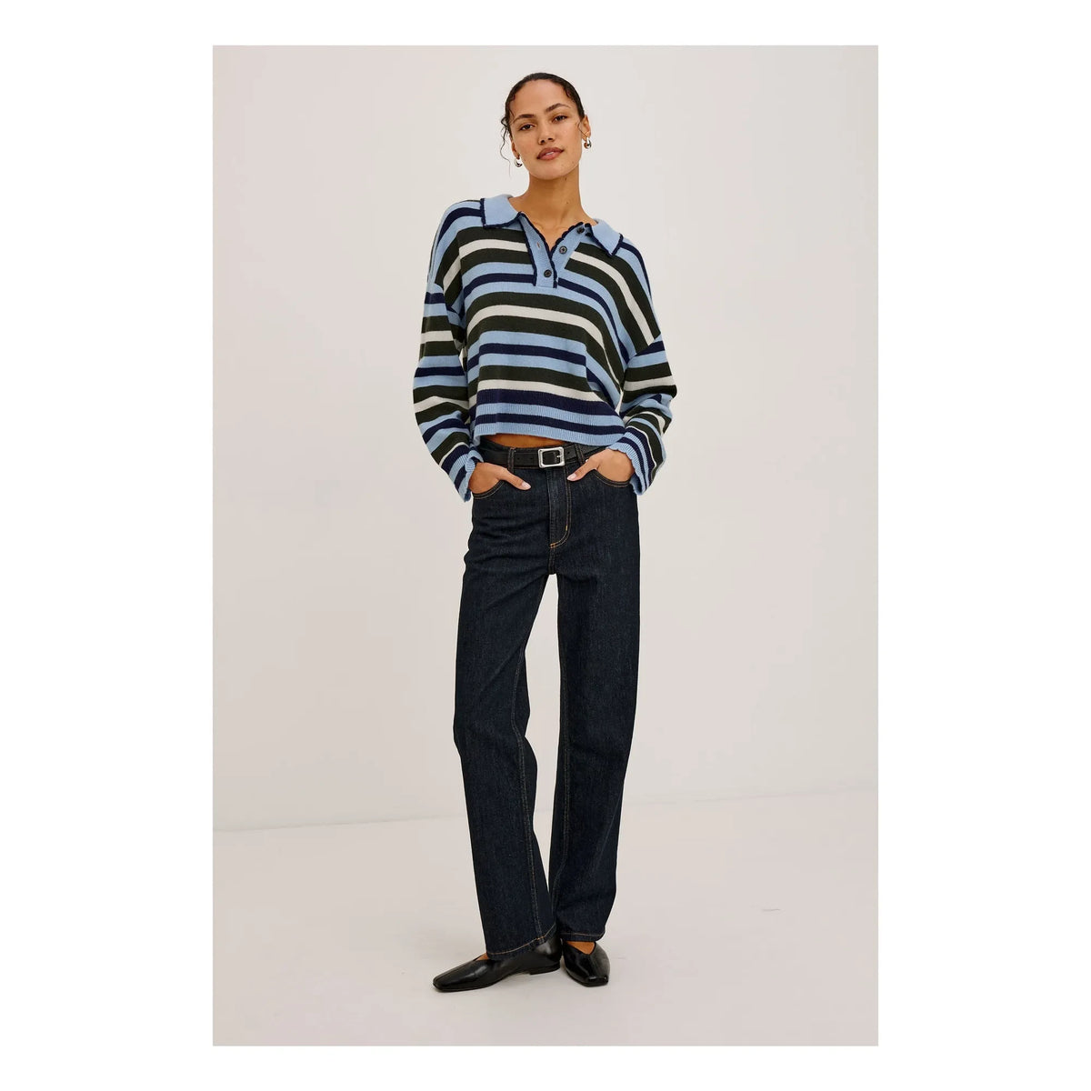 Rails - Striped Polo Delora | Blue