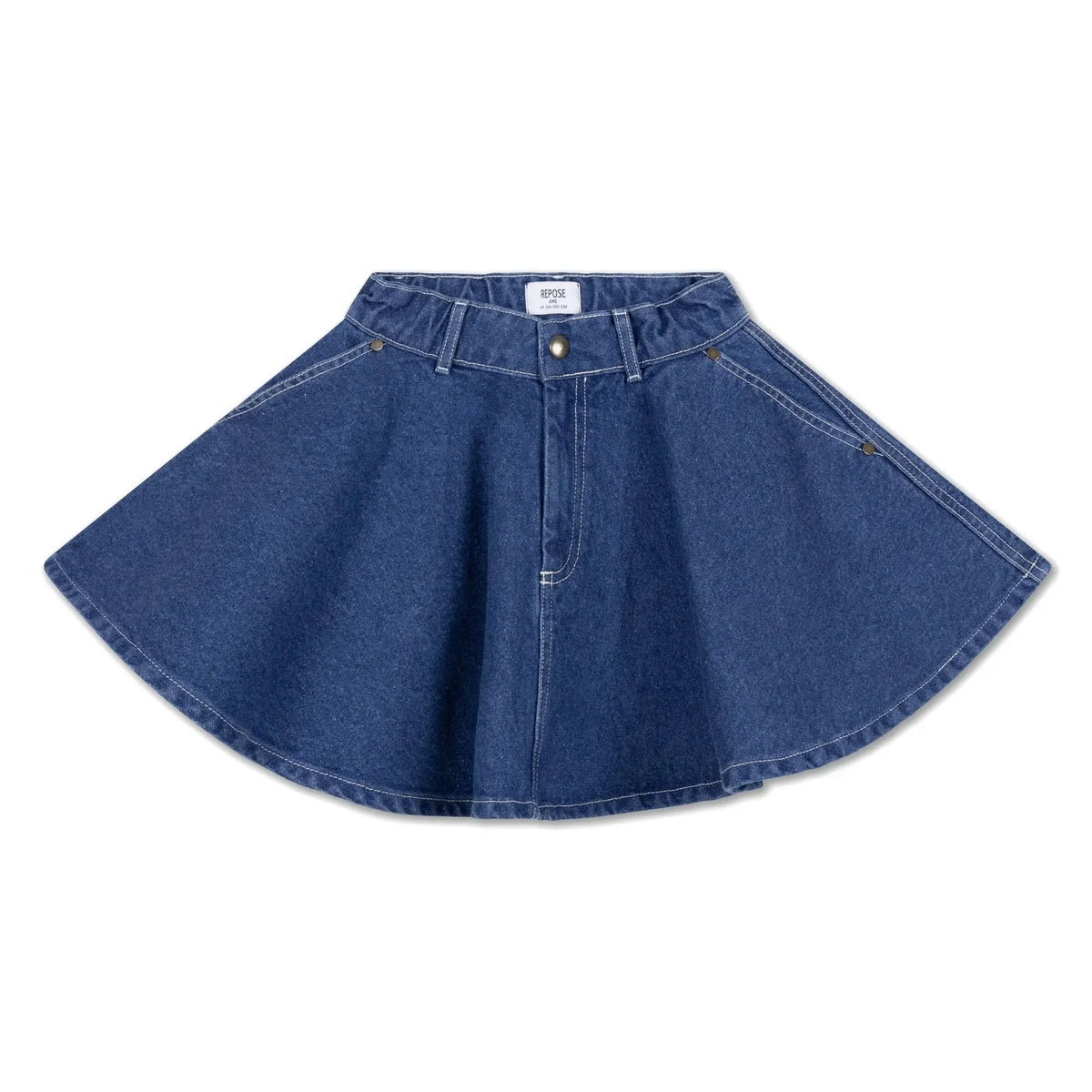 Repose AMS - Organic Cotton Denim Skirt | Blue