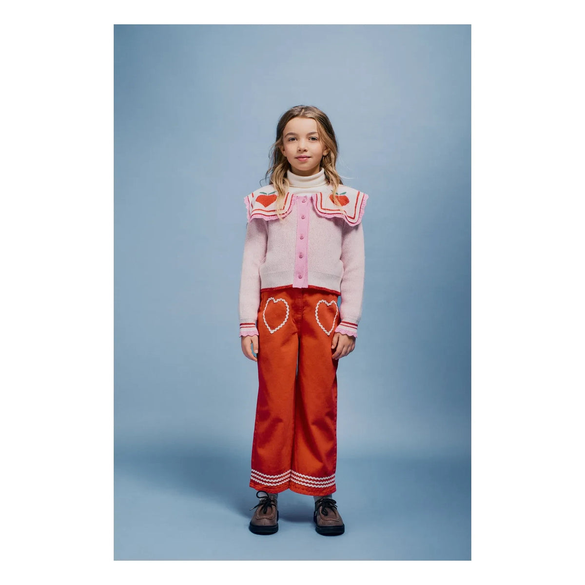 Bebe Organic - Maya Hearts Pants | Red