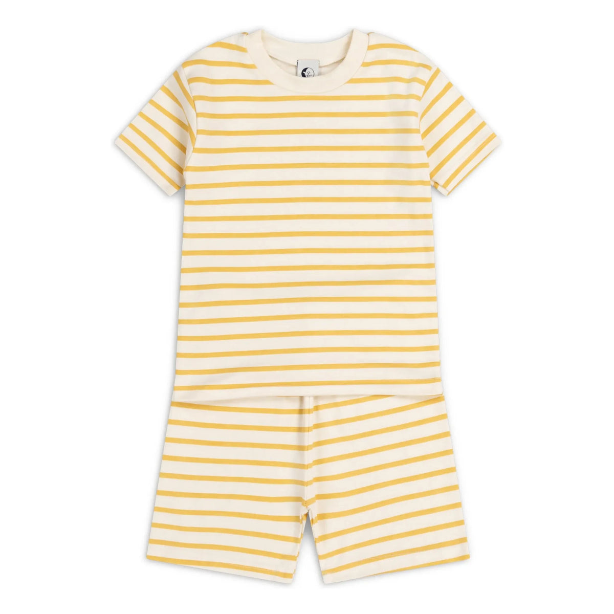 Sleepy Doe - Organic cotton striped pajama shorts | Caramel