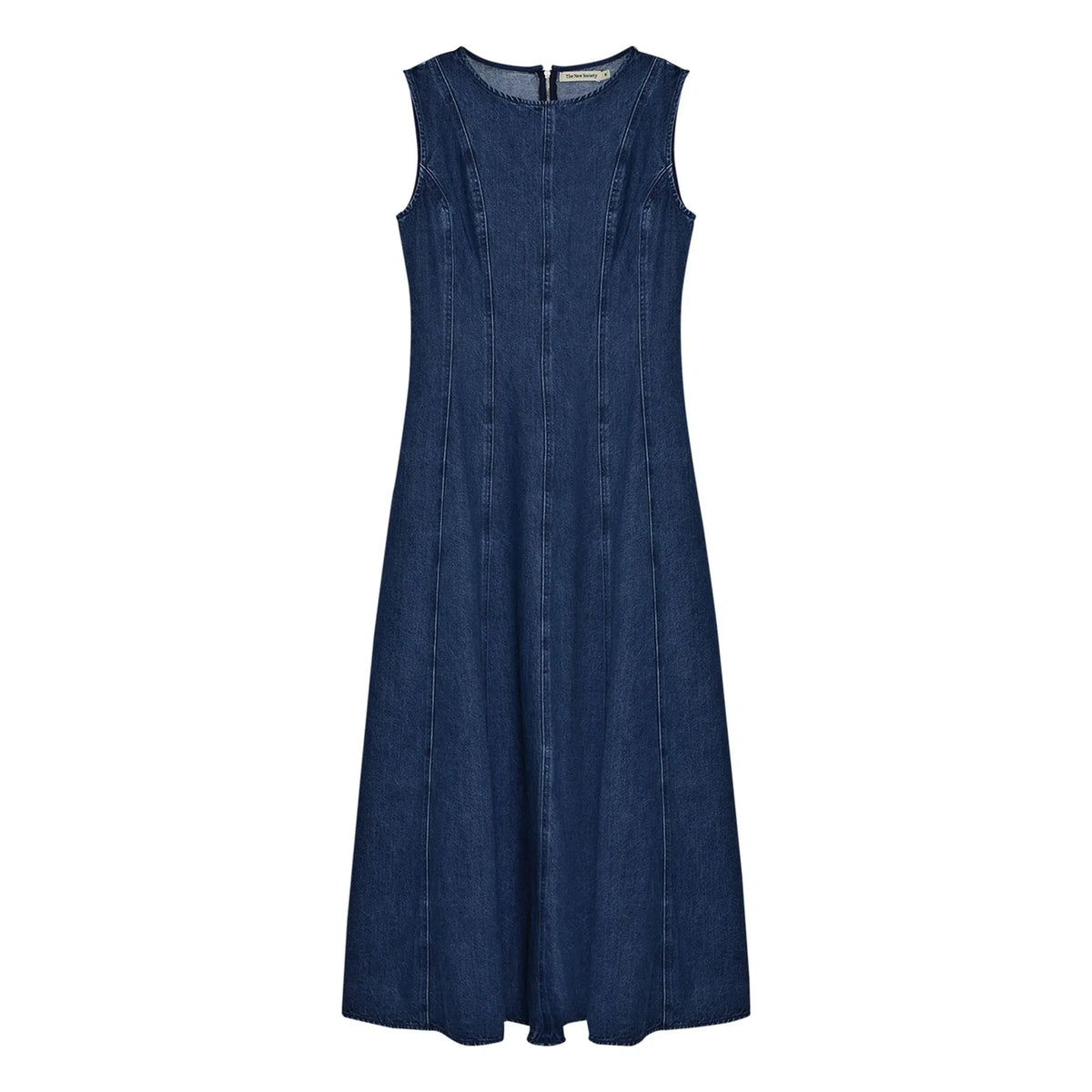 The New Society - Denim Cotton Dress | Blue Denim