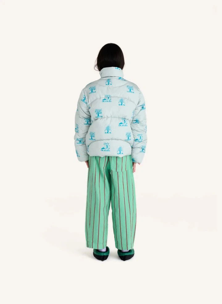 True Artist - Ex Libris puffer jacket | Light blue